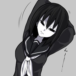 This is a pixiv picture whose title is 伸び.