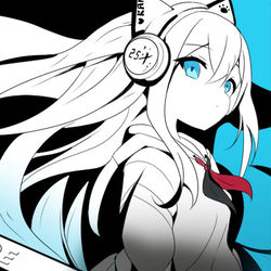 This is a pixiv picture whose title is 猫耳奏.