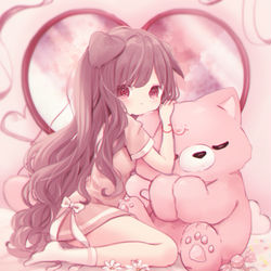 This is a pixiv picture whose title is 🐾.