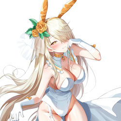 This is a pixiv picture whose title is ウェディングバニーさん.
