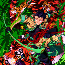 This is a pixiv picture whose title is 💚.