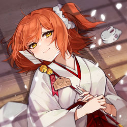This is a pixiv picture whose title is 巫女ぐだ子.