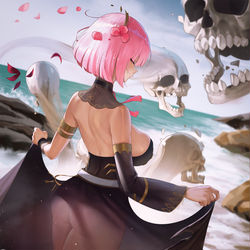 This is a pixiv picture whose title is Calli letting out some stress.