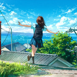This is a pixiv picture whose title is Spread your wings.