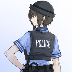 This is a pixiv picture whose title is 婦警さん.