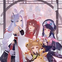 This is a pixiv picture whose title is 大大大兔兔.