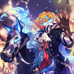 This is a pixiv picture whose title is 【Shadowverse】トリックデュラハン.