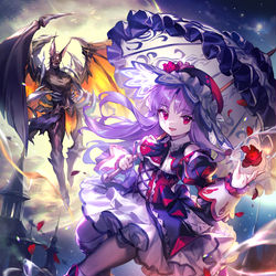 This is a pixiv picture whose title is 【Shadowverse】夜天の吸血鬼・カティア.