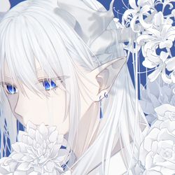 This is a pixiv picture whose title is 染まるのは何色になるか.