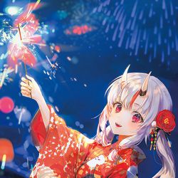 This is a pixiv picture whose title is 夏日花火.