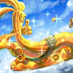 This is a pixiv picture whose title is サーフゴー.