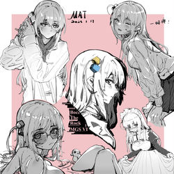 This is a pixiv picture whose title is 摸了.