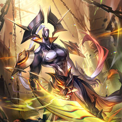 This is a pixiv picture whose title is 【Shadowverse】武皇の執行者・レーディエル.