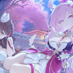 This is a pixiv picture whose title is 春节妖精小姐.