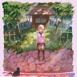 This is a pixiv picture whose title is 一休み.