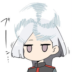 This is a pixiv picture whose title is 前髪を回転させるミオミオ.