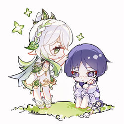 This is a pixiv picture whose title is 摸摸.