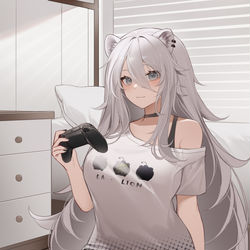 This is a pixiv picture whose title is ししろん.