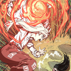 This is a pixiv picture whose title is くらえッ！.