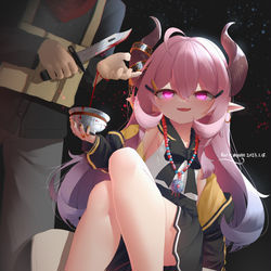This is a pixiv picture whose title is 画点符合设定的拉姆酱.