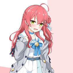 This is a pixiv picture whose title is くるしい.
