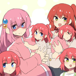 This is a pixiv picture whose title is Bocchi The Mom!.