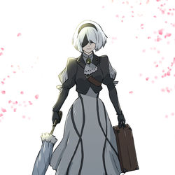 This is a pixiv picture whose title is ニーア：自動人形.