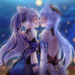 This is a pixiv picture whose title is Over the moon.