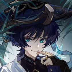 This is a pixiv picture whose title is 散兵.