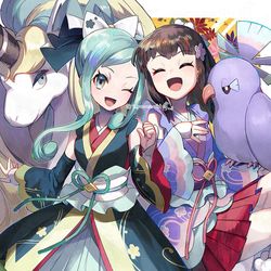 This is a pixiv picture whose title is ポケマスEX　ルチア(23シーズン)ヒカリ (23シーズン).