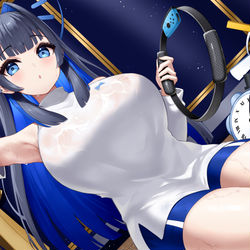 This is a pixiv picture whose title is Ouro Kronii.