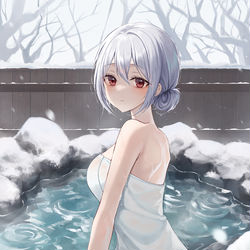 This is a pixiv picture whose title is 温泉.