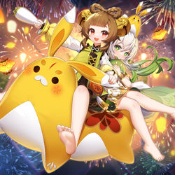 This is a pixiv picture whose title is 一起看海灯吧.