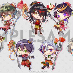 This is a pixiv picture whose title is ココス×にじさんじ ミニキャライラスト.