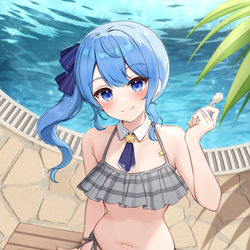 This is a pixiv picture whose title is すいちゃんとプール⛱.