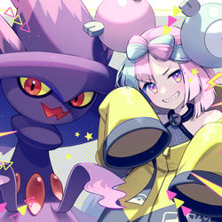 This is a pixiv picture whose title is ナンジャモちゃんとムウマージ.