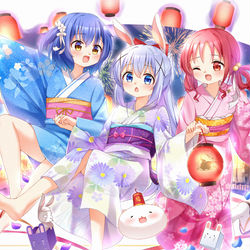 This is a pixiv picture whose title is チマメ隊の春祭り!.