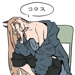 This is a pixiv picture whose title is チェンソーマン.