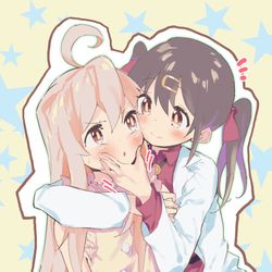 This is a pixiv picture whose title is むぎゅ.