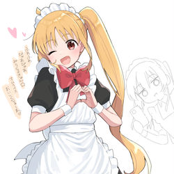 This is a pixiv picture whose title is 虹夏ちゃん（メイド）.