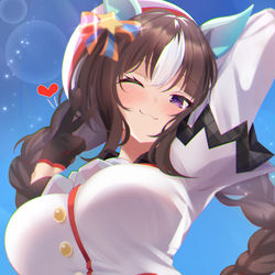 This is a pixiv picture whose title is 下からのとまこまいスマイル！.