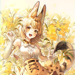 This is a pixiv picture whose title is サーバルちゃん (*´ ワ `*).