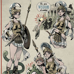 This is a pixiv picture whose title is Athena.