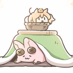 This is a pixiv picture whose title is ハベにゃんとにゃん先輩。.