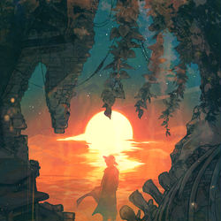 This is a pixiv picture whose title is 記憶の箱舟.