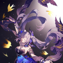 This is a pixiv picture whose title is 刻晴.