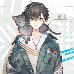 This is a pixiv picture whose title is Vsinger「帝斗」.