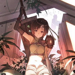 This is a pixiv picture whose title is ユフィ・キサラギ.