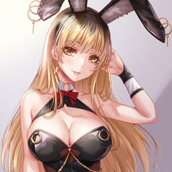 This is a pixiv picture whose title is バニー金髪プリンギャル🐰.