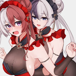 This is a pixiv picture whose title is 肇和姉妹.